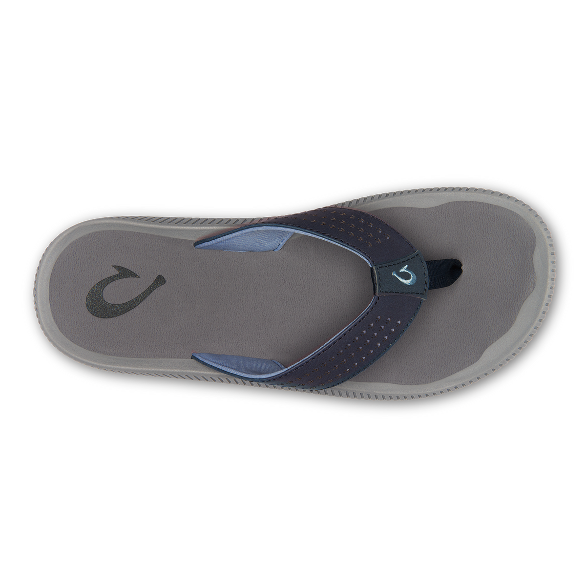 OluKai Featured | Ulele Men's Beach Sandals - Blue Depth / Charcoal