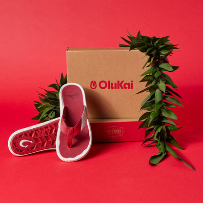 OluKai Quality | Ulele - Off White / Deep Red