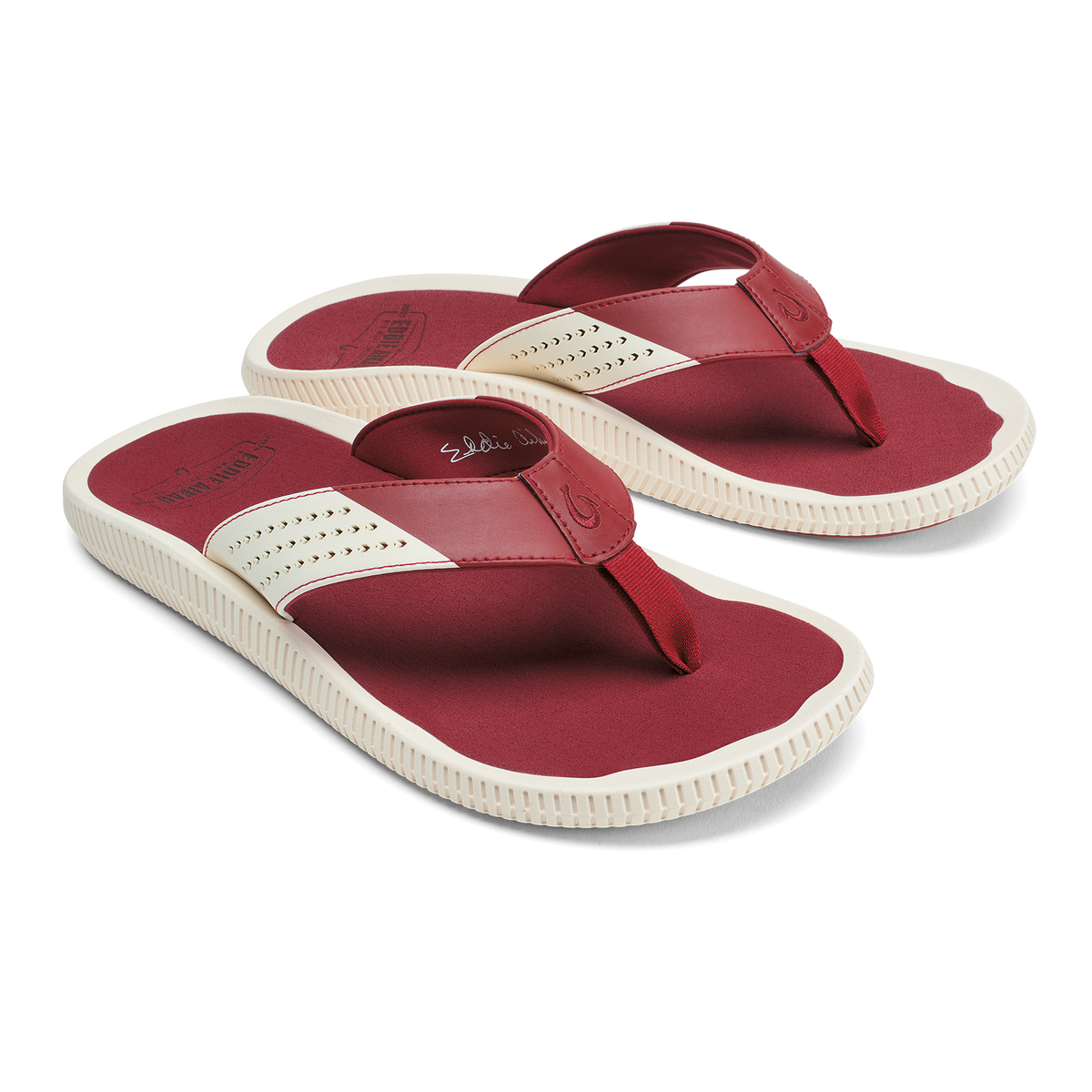 OluKai Quality | Ulele - Off White / Deep Red