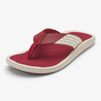 OluKai Quality | Ulele - Off White / Deep Red