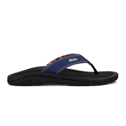 OluKai Latest | ‘Ohana Men's Beach Sandals - Navy / Onyx
