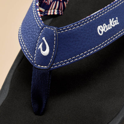 OluKai Latest | ‘Ohana Men's Beach Sandals - Navy / Onyx