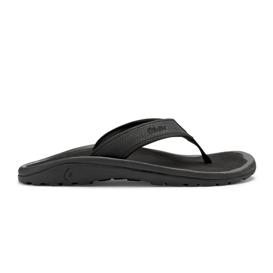 OluKai Customer Favorite | ‘Ohana Men's Best Selling Beach Sandals - Black