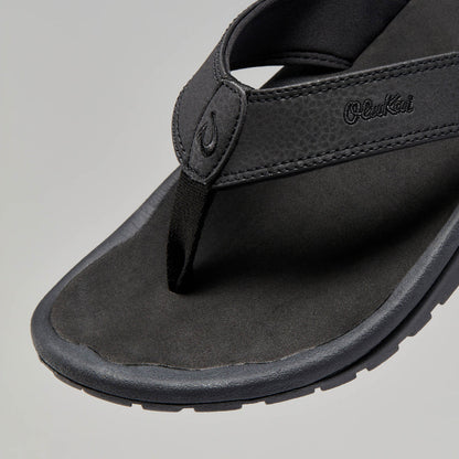 OluKai Customer Favorite | ‘Ohana Men's Best Selling Beach Sandals - Black