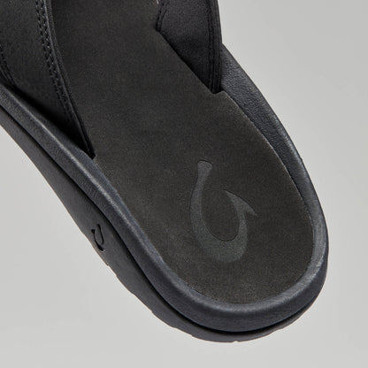 OluKai Customer Favorite | ‘Ohana Men's Best Selling Beach Sandals - Black
