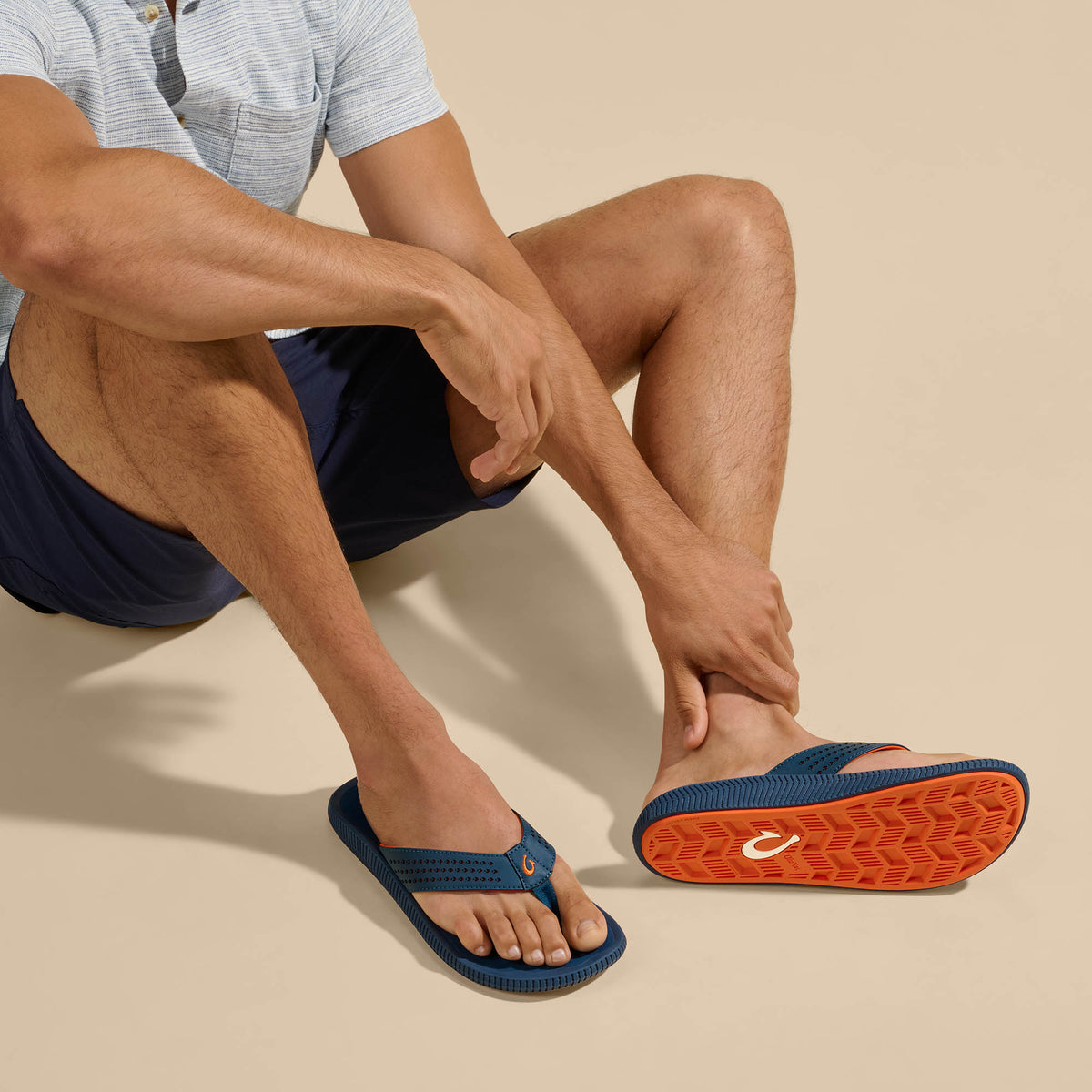 OluKai Special Offer | Ulele Men's Water-Ready Beach Sandals - Lagoon