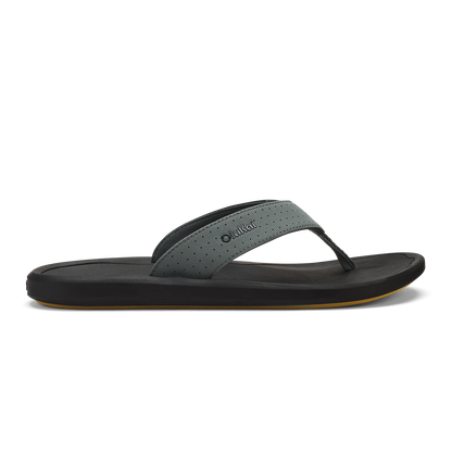 OluKai Quality | Ki‘i Men’s Water Ready Beach Sandals - Rock / Lava Rock