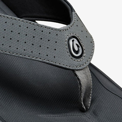 OluKai Quality | Ki‘i Men’s Water Ready Beach Sandals - Rock / Lava Rock