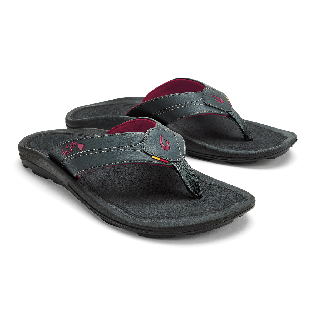 OluKai Best Seller | Kīpī Men’s Comfortable Beach Sandals - Dark Shadow