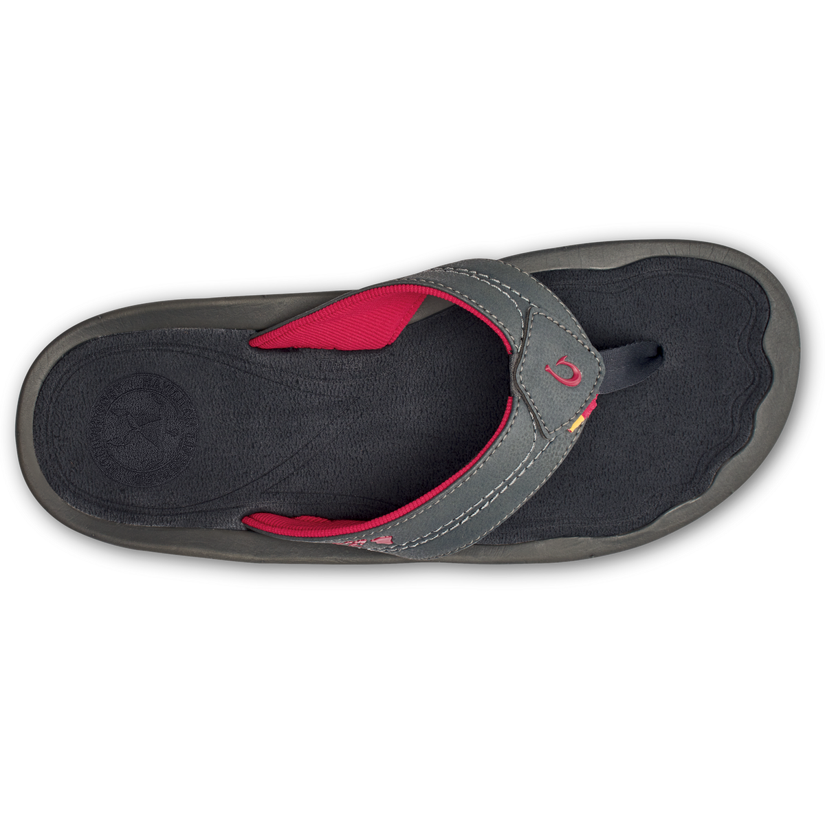 OluKai Best Seller | Kīpī Men’s Comfortable Beach Sandals - Dark Shadow