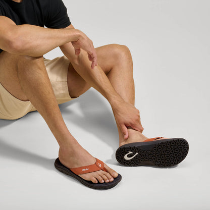 OluKai Great Value | ‘Ohana Men's Best Selling Beach Sandals - Dirt / Lava Rock