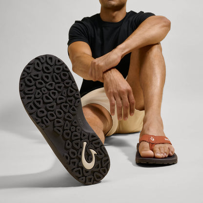 OluKai Great Value | ‘Ohana Men's Best Selling Beach Sandals - Dirt / Lava Rock