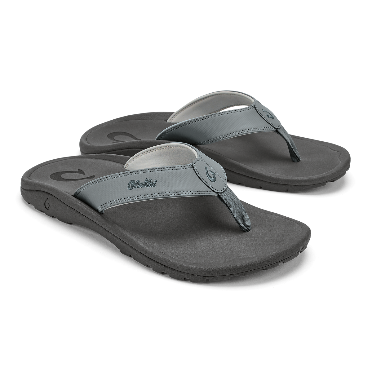 OluKai Trusted | ‘Ohana Men's Best Selling Beach Sandals - Ash / Rock