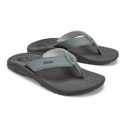 OluKai Trusted | ‘Ohana Men's Best Selling Beach Sandals - Ash / Rock