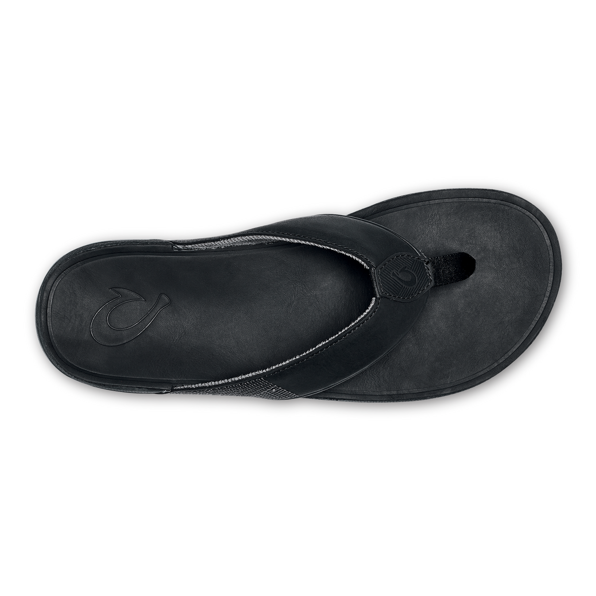 OluKai Customer Favorite | Tuahine Men's Waterproof Leather Beach Sandals - Black