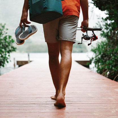 OluKai Special Offer | Ulele Men's Beach Sandals - Slate Blue / Charcoal
