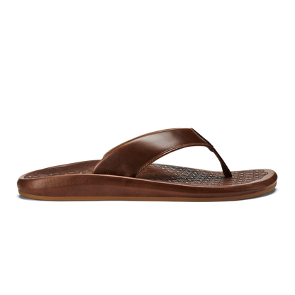 OluKai Value | ‘Ilikai Men‘s Leather Sandals - Toffee