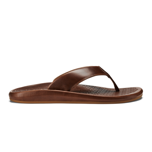 OluKai Value | ‘Ilikai Men‘s Leather Sandals - Toffee