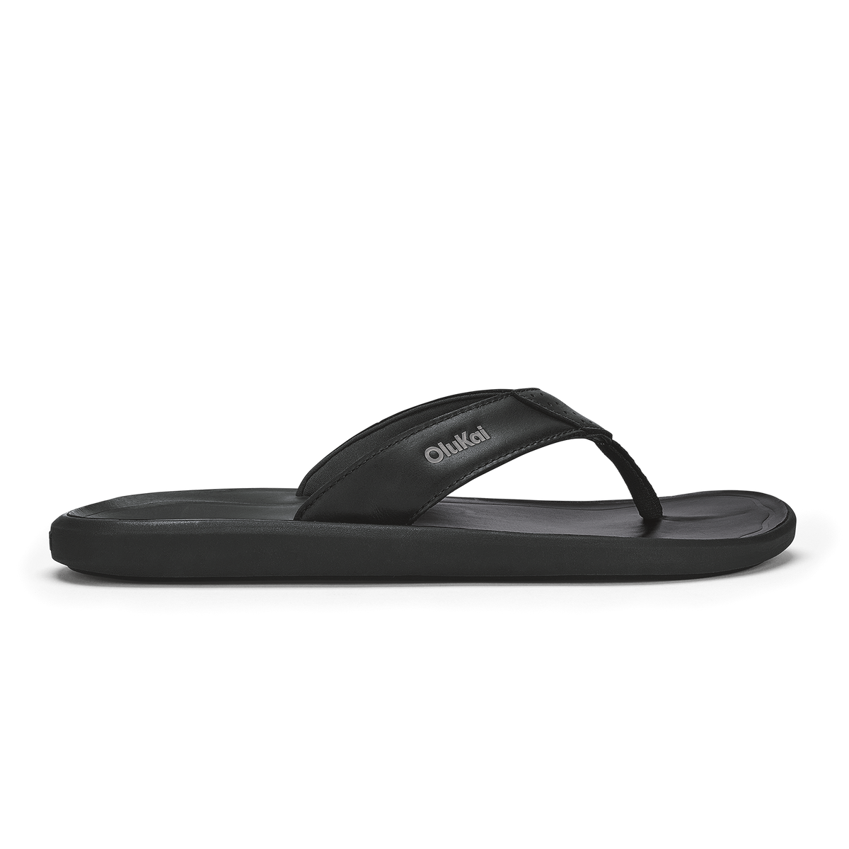 OluKai Classic | Pili Men’s Waterproof Leather Sandals - Lava Rock