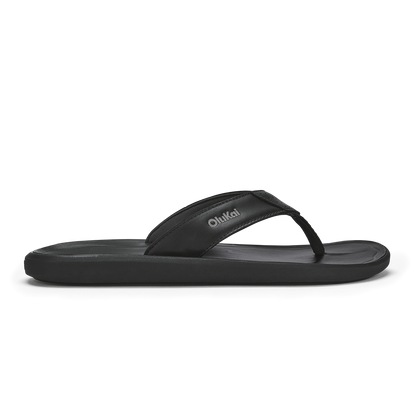 OluKai Classic | Pili Men’s Waterproof Leather Sandals - Lava Rock
