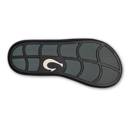 OluKai Classic | Pili Men’s Waterproof Leather Sandals - Lava Rock
