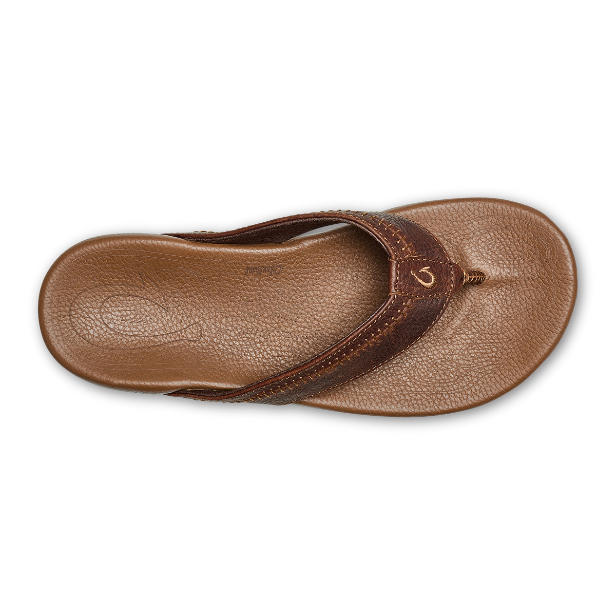 OluKai New | Hiapo -Dark Java / Toffee Men’s Leather Beach Sandals