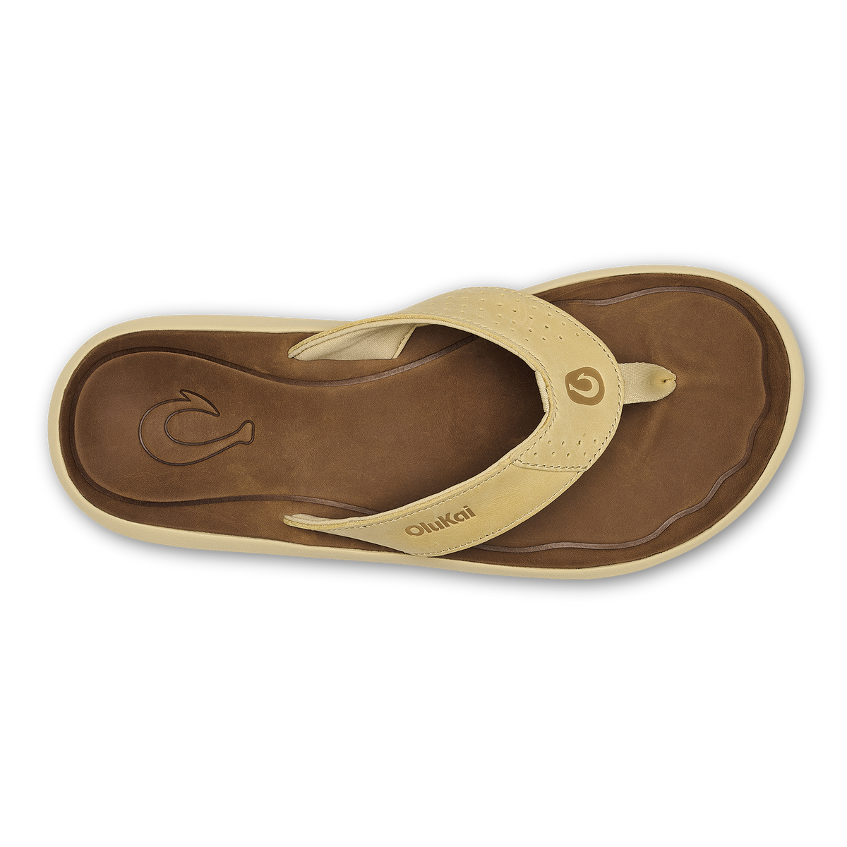 OluKai Trusted | Pili Men’s Waterproof Leather Sandals - Toasted Coconut / Tan