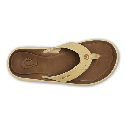 OluKai Trusted | Pili Men’s Waterproof Leather Sandals - Toasted Coconut / Tan