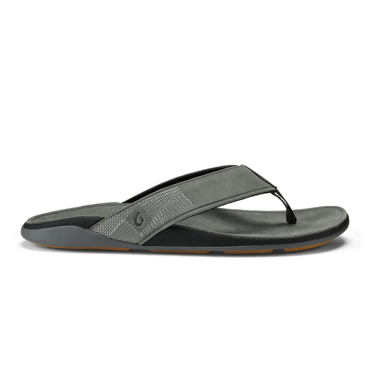 OluKai Hot Sale | Tuahine Men's Waterproof Leather Beach Sandals - Rock
