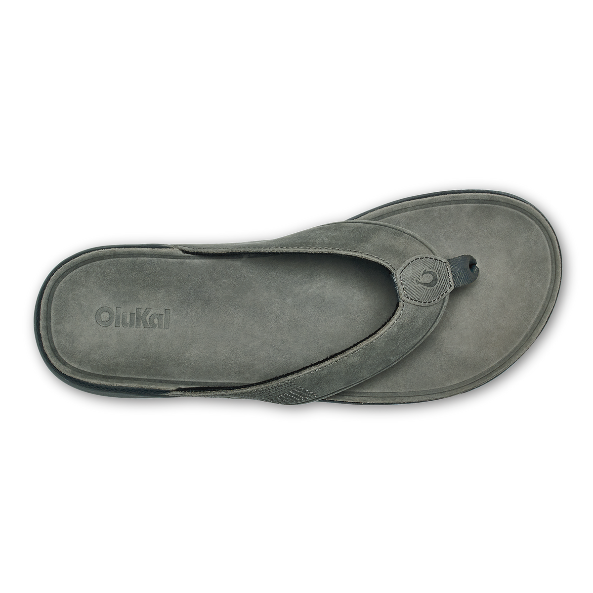 OluKai Hot Sale | Tuahine Men's Waterproof Leather Beach Sandals - Rock