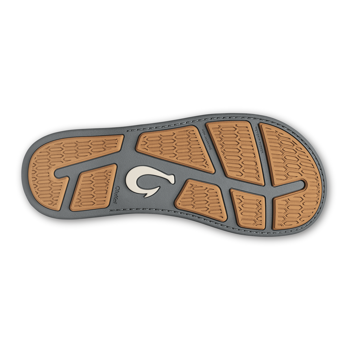 OluKai Hot Sale | Tuahine Men's Waterproof Leather Beach Sandals - Rock