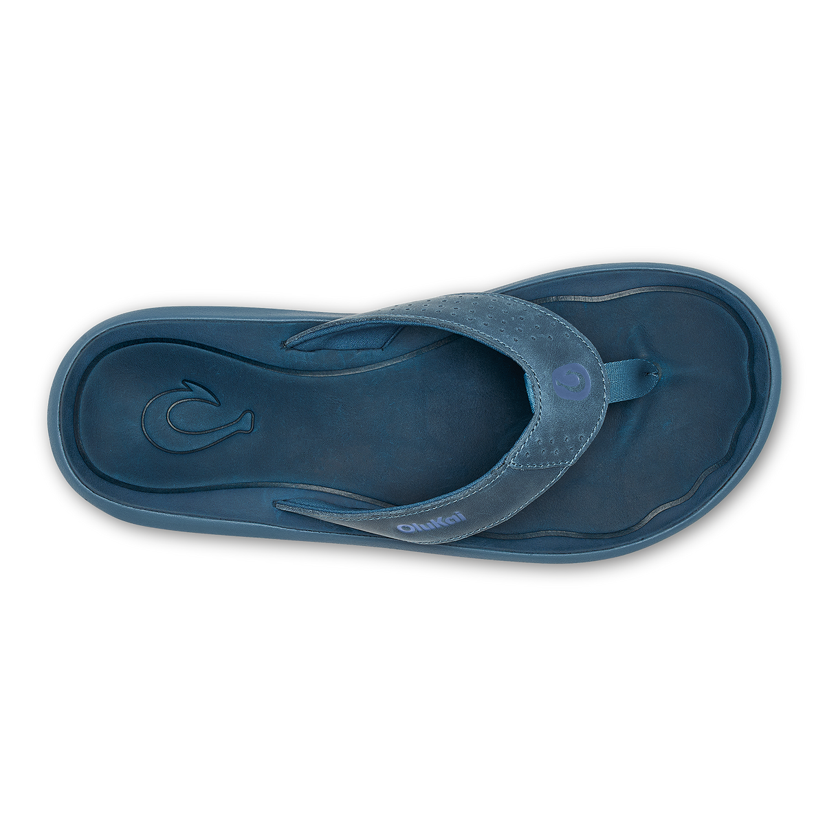 OluKai Premium | Pili Men’s Waterproof Leather Sandals - Blue Fog / Coastal Blue