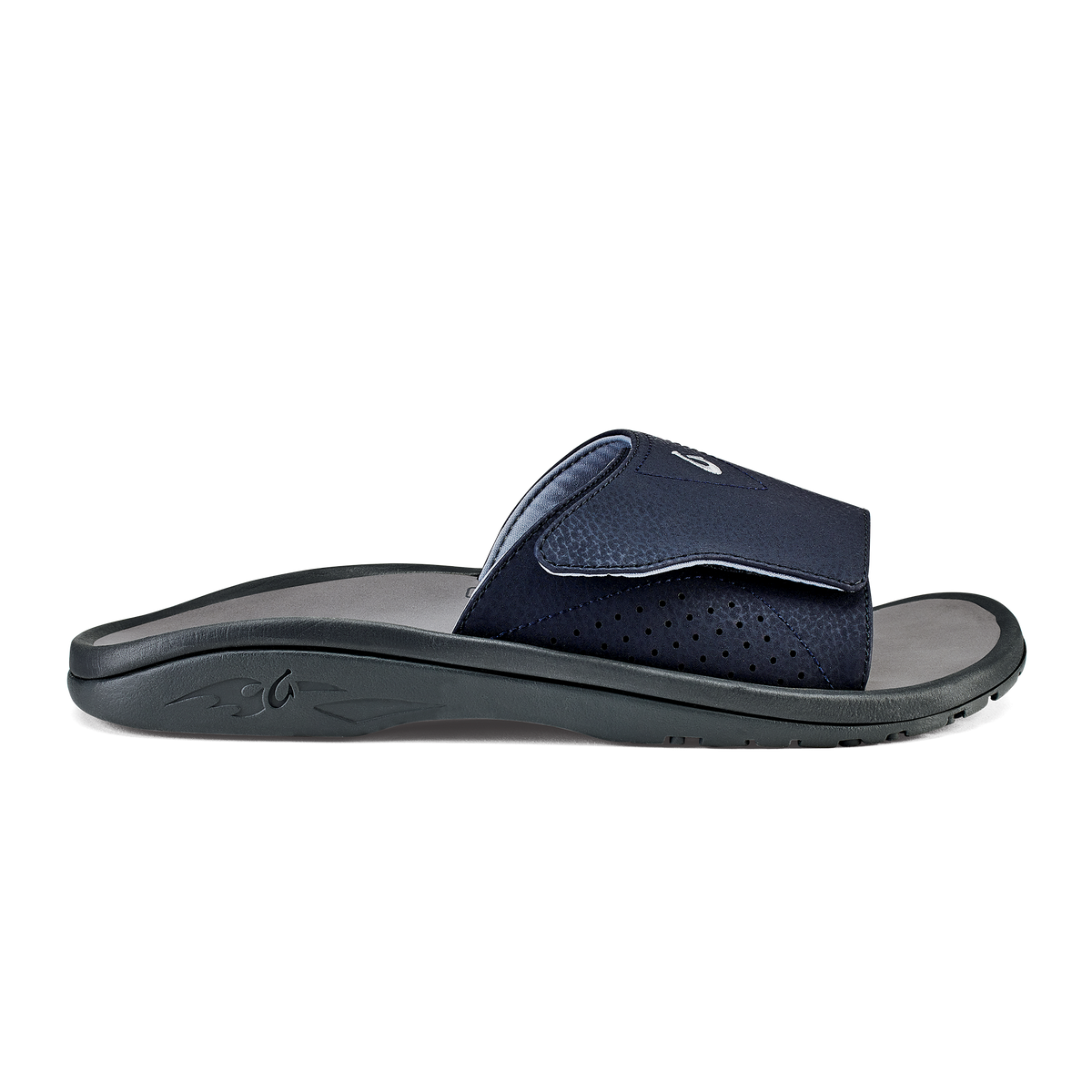 OluKai Smart Buy | OluKai Nalu Slide - Trench Blue / Charcoal | Men's Sandals