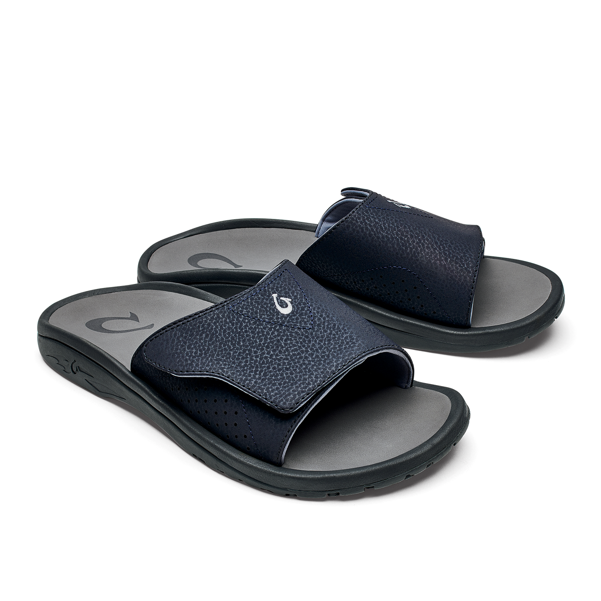 OluKai Smart Buy | OluKai Nalu Slide - Trench Blue / Charcoal | Men's Sandals