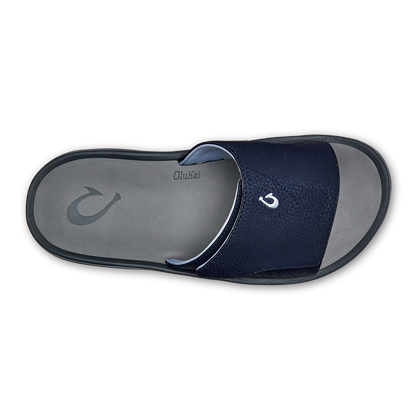 OluKai Smart Buy | OluKai Nalu Slide - Trench Blue / Charcoal | Men's Sandals