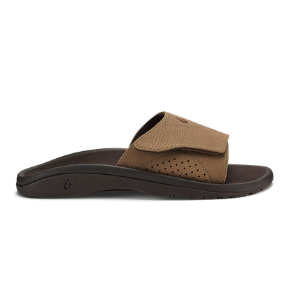 OluKai Sale | Nalu Slide - Tan / Dk Java