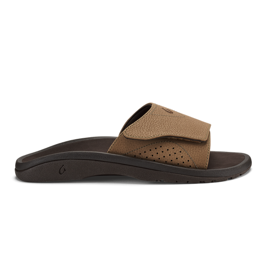 OluKai Sale | Nalu Slide - Tan / Dk Java