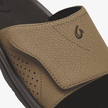 OluKai Sale | Nalu Slide - Tan / Dk Java