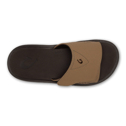 OluKai Sale | Nalu Slide - Tan / Dk Java