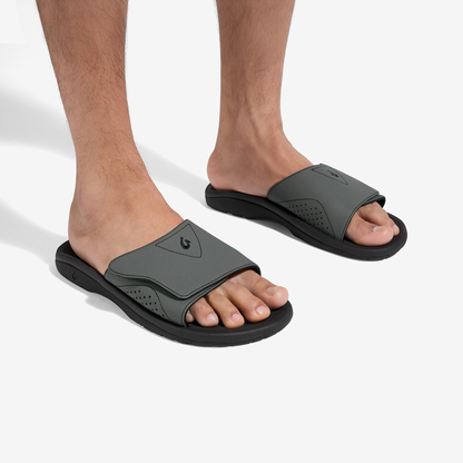 OluKai Best Price | Nalu Slide - Rock / Black