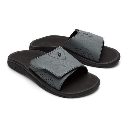 OluKai Best Price | Nalu Slide - Rock / Black