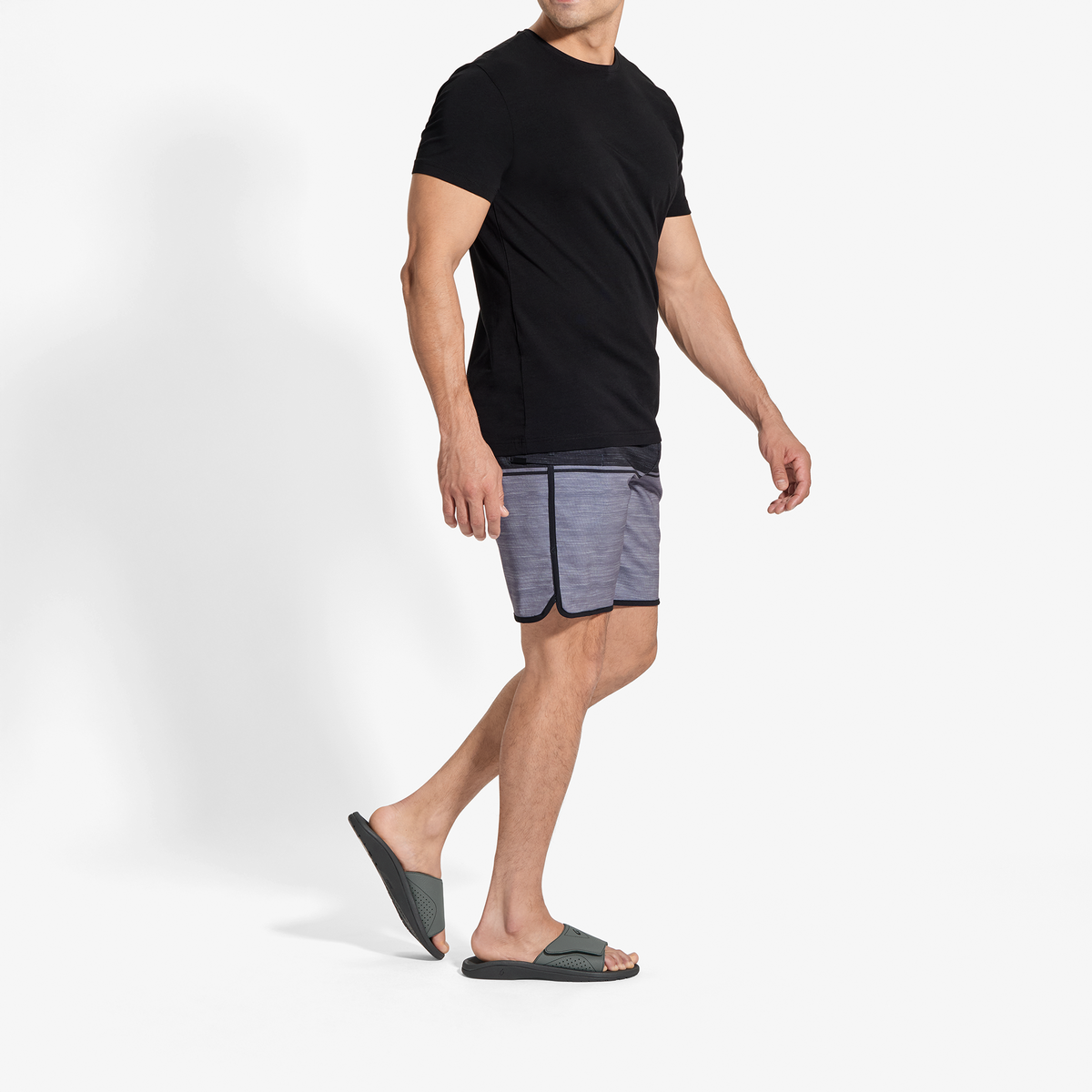 OluKai Best Price | Nalu Slide - Rock / Black