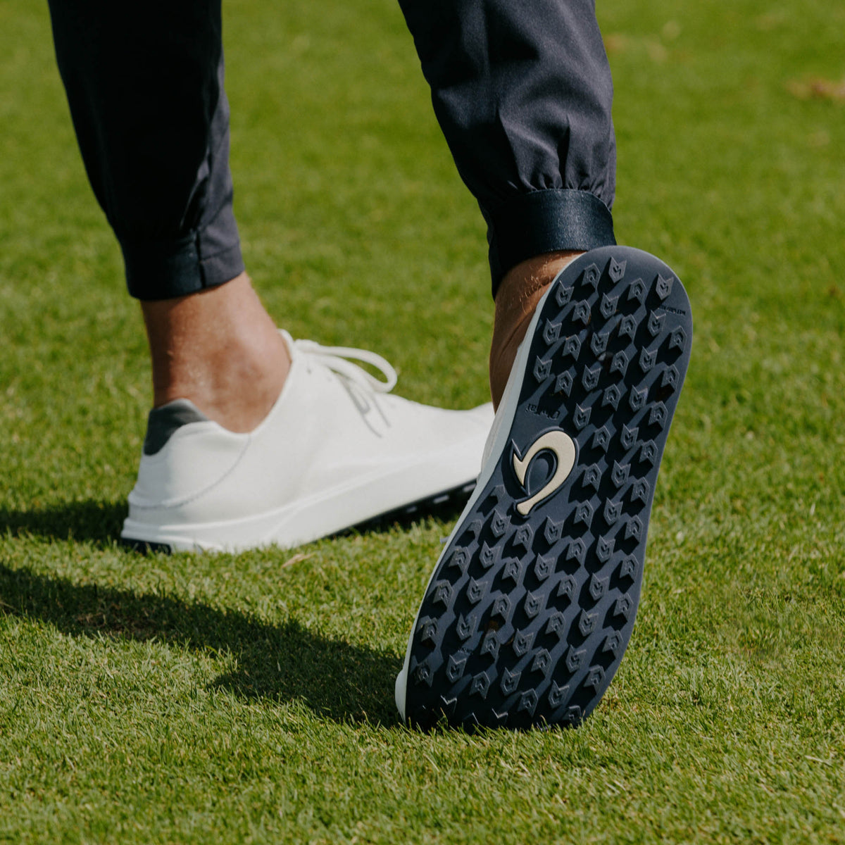 OluKai Exclusive | Wai‘alae Men’s Waterproof Leather Golf Shoes - White