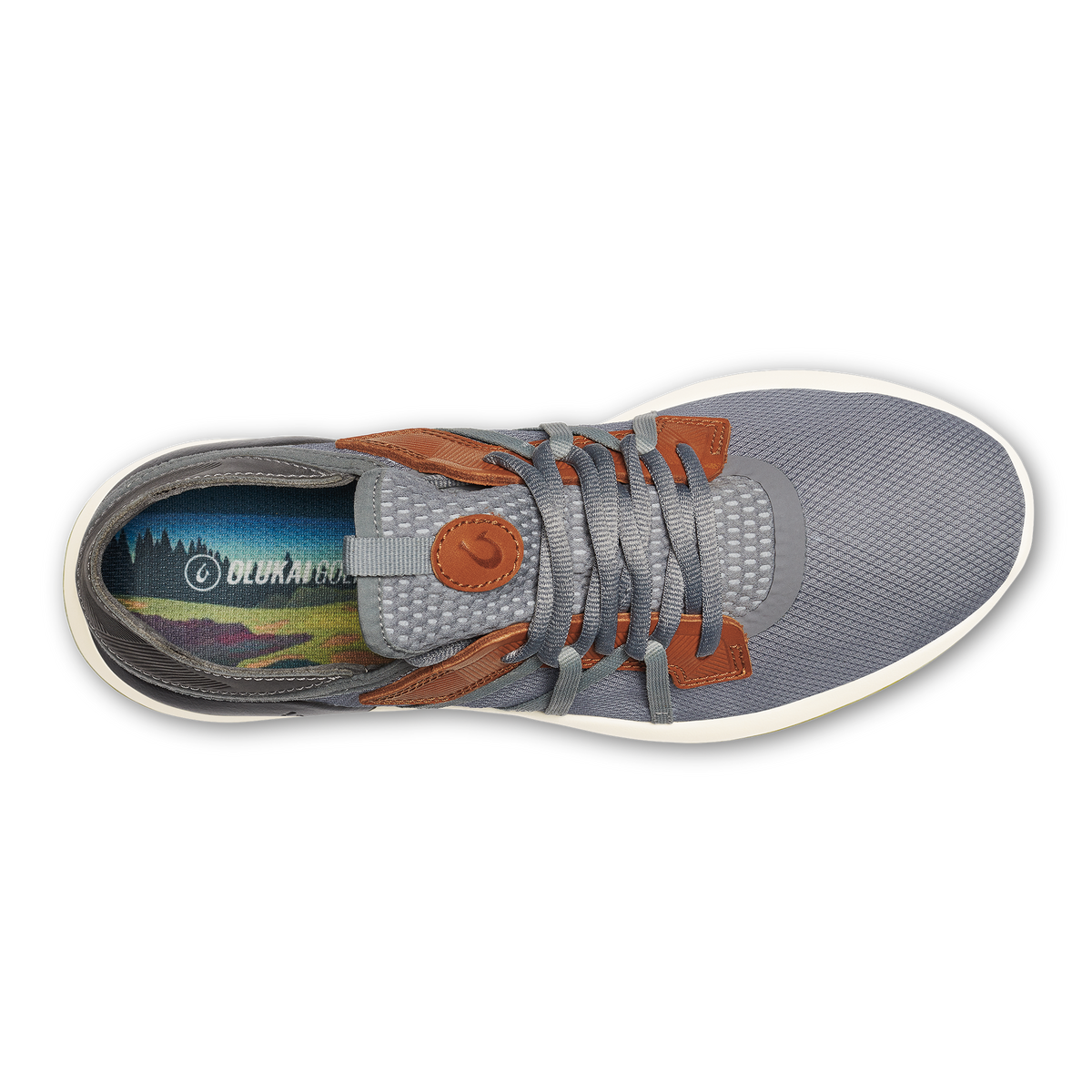 OluKai Smart Buy | Manele Men’s Breathable Golf Shoes - Poi / Charcoal