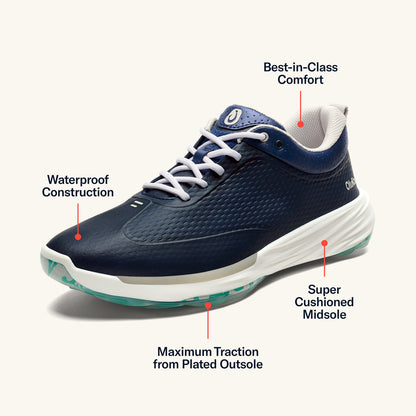 OluKai Best Seller | Mākena Men’s Waterproof Golf Shoes - Mood Indigo