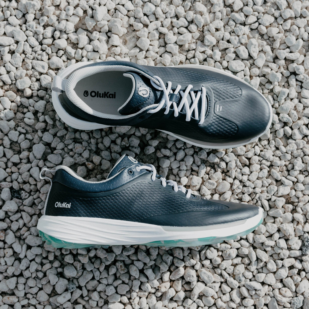 OluKai Best Seller | Mākena Men’s Waterproof Golf Shoes - Mood Indigo