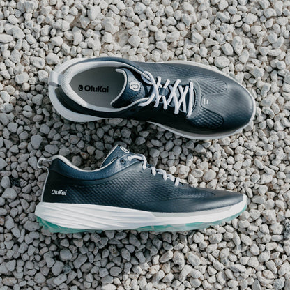 OluKai Best Seller | Mākena Men’s Waterproof Golf Shoes - Mood Indigo