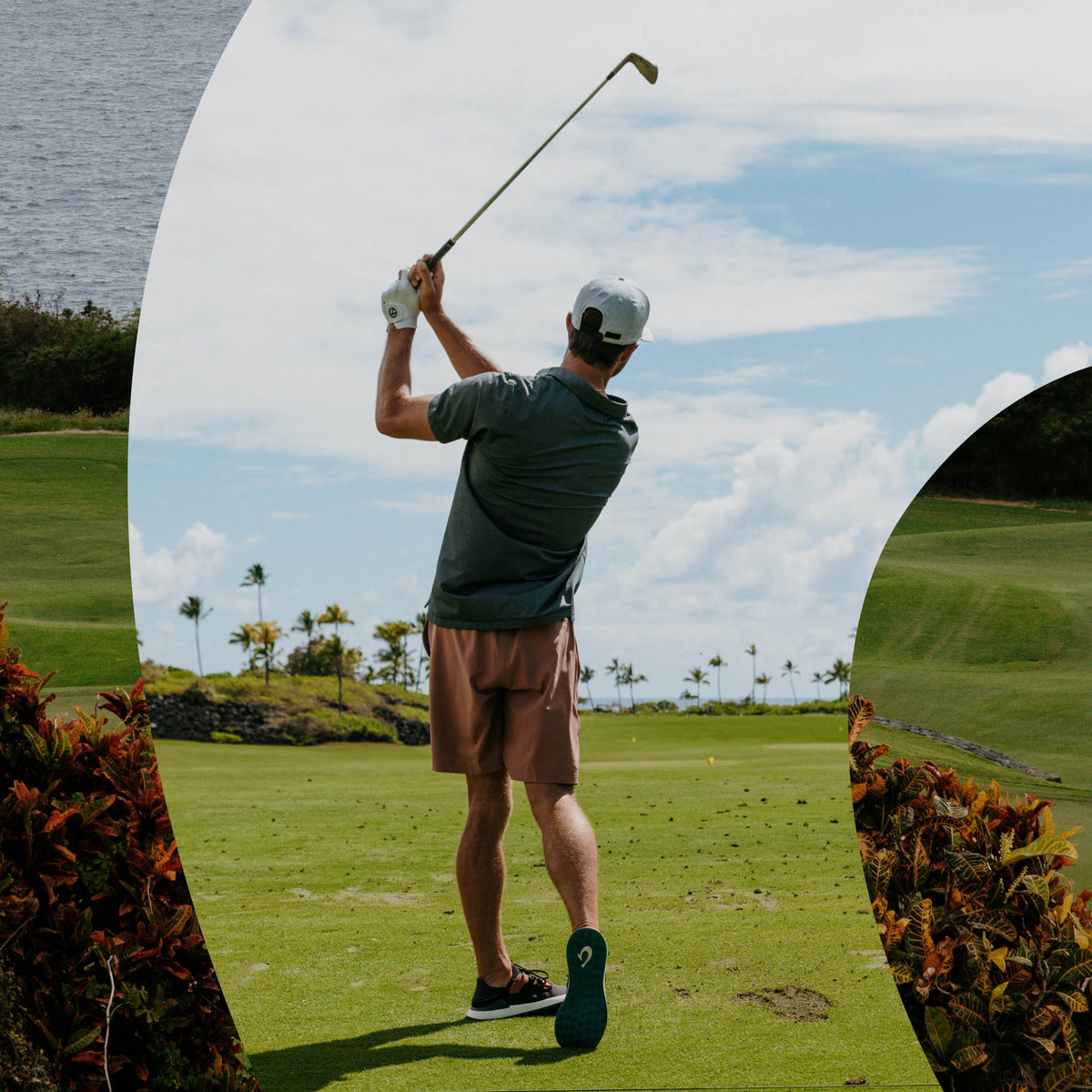 OluKai Discount | Manele Men’s Breathable Golf Shoes - Black / Dark Shadow