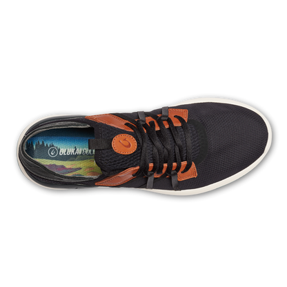 OluKai Discount | Manele Men’s Breathable Golf Shoes - Black / Dark Shadow