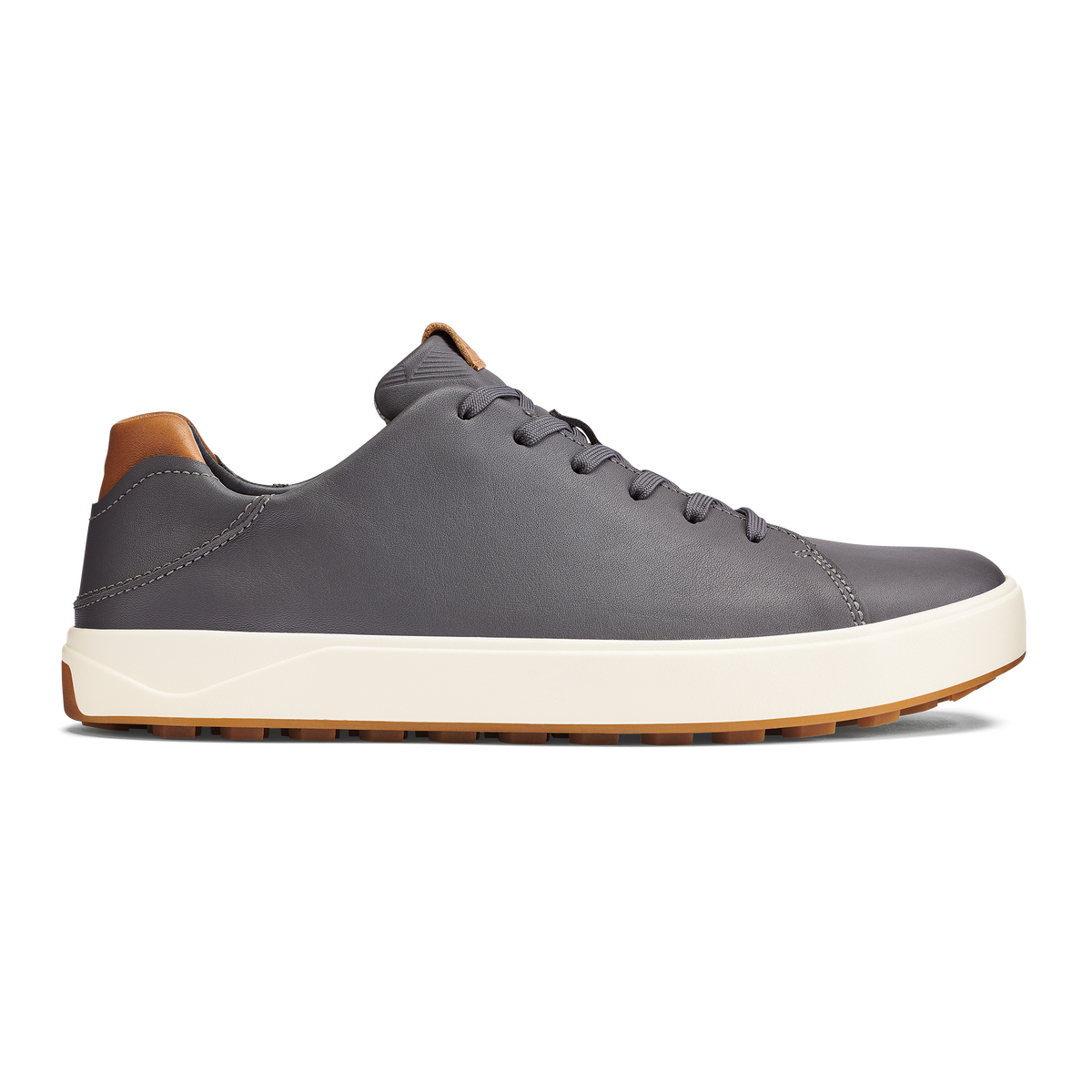 OluKai Recommended | Wai‘alae Men’s Waterproof Leather Golf Shoes - Stone